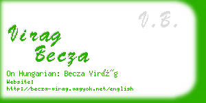 virag becza business card